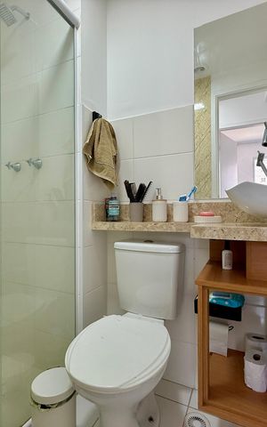 Apartamento à venda com 35m², 2 quartos e sem vagaBanheiro 