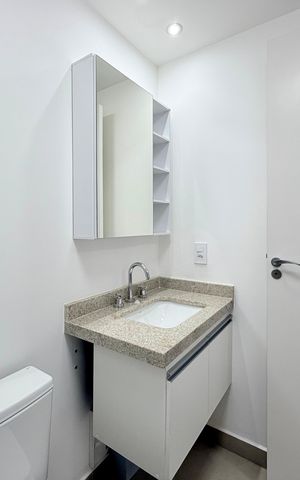 Studio à venda com 25m², 1 quarto e sem vaga Studio à venda com 25m², 1 quarto e sem vagaBanheiro