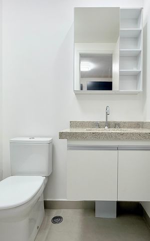 Studio à venda com 25m², 1 quarto e sem vaga Studio à venda com 25m², 1 quarto e sem vagaBanheiro