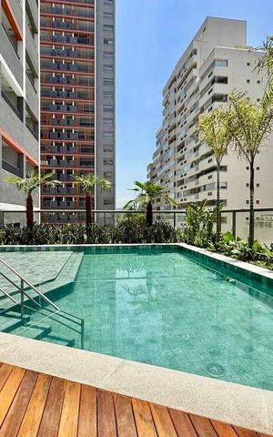 Studio à venda com 25m², 1 quarto e sem vaga Studio à venda com 25m², 1 quarto e sem vagaPiscina