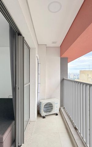 Studio à venda com 25m², 1 quarto e sem vaga Studio à venda com 25m², 1 quarto e sem vagaSacada do Studio