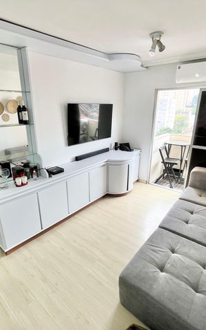 Apartamento à venda com 48m², 1 quarto e 1 vaga Apartamento à venda com 48m², 1 quarto e 1 vagaSala
