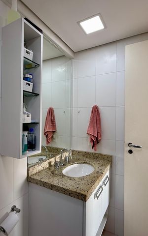 Apartamento à venda com 103m², 2 quartos e 2 vagasBanheiro Suíte 