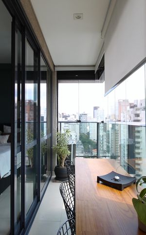 Apartamento à venda com 41m², 1 quarto e sem vagaVaranda