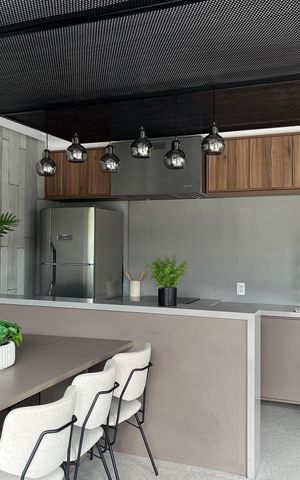 Apartamento à venda com 27m², 1 quarto e sem vaga Apartamento à venda com 27m², 1 quarto e sem vagaÁrea comum - Salão de festas
