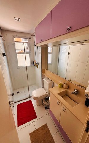 Apartamento à venda com 59m², 2 quartos e 1 vaga Apartamento à venda com 59m², 2 quartos e 1 vagaBanheiro da Suíte