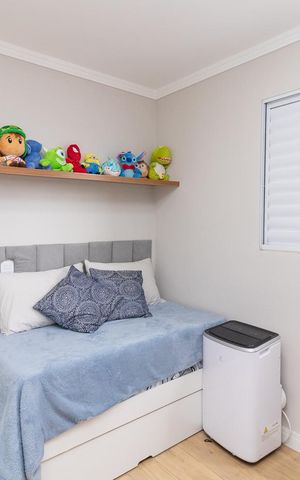Apartamento à venda com 46m², 2 quartos e 1 vagaQuarto 2