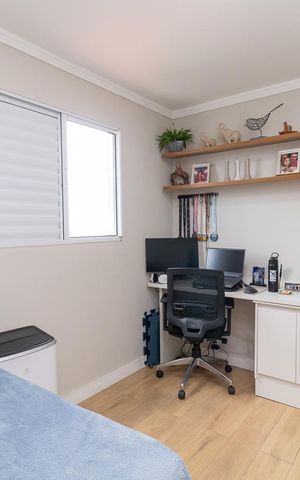 Apartamento à venda com 46m², 2 quartos e 1 vagaQuarto 2