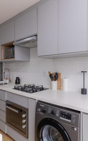 Apartamento à venda com 46m², 2 quartos e 1 vagaCozinha e Área de Serviço