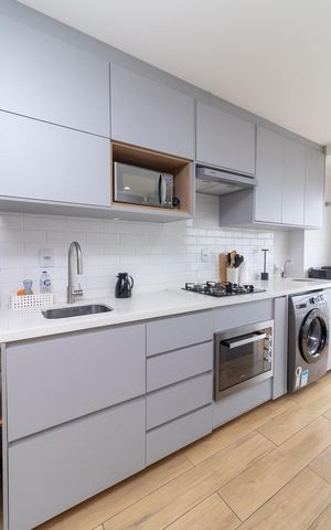 Apartamento à venda com 46m², 2 quartos e 1 vagaCozinha e Área de Serviço
