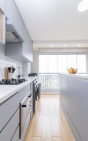 Apartamento à venda com 46m², 2 quartos e 1 vagaCozinha e Área de Serviço