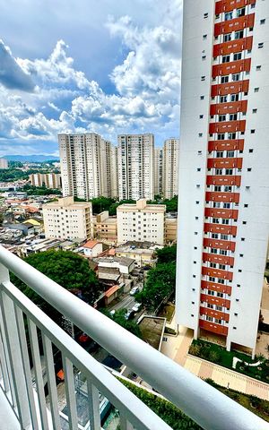 Apartamento à venda com 59m², 2 quartos e 1 vagaSacada do Quarto 2