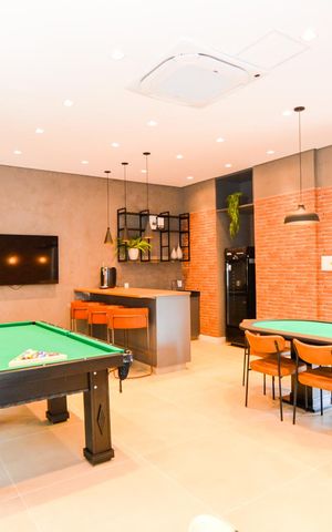 Studio à venda com 47m², 1 quarto e 1 vagaSport bar