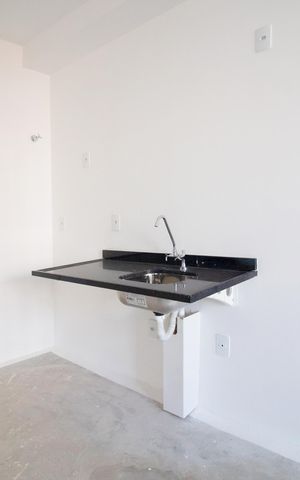 Studio à venda com 26m², 1 quarto e sem vaga
