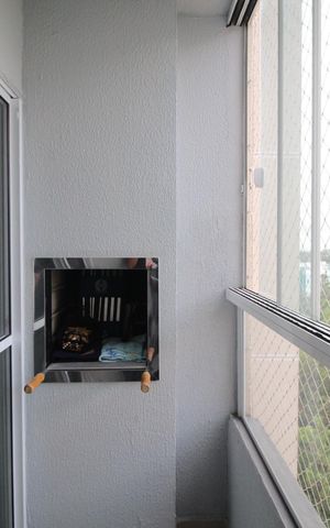 Apartamento à venda com 47m², 2 quartos e 1 vagaChurrasqueira