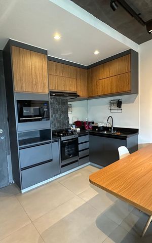 Apartamento à venda com 57m², 1 quarto e 1 vaga Apartamento à venda com 57m², 1 quarto e 1 vagaCozinha