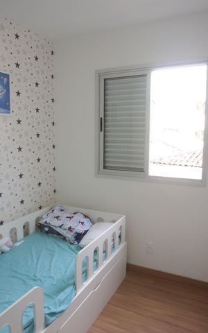 Apartamento à venda com 81m², 3 quartos e 2 vagasQuarto 2
