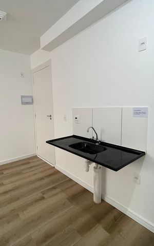 Apartamento à venda com 37m², 2 quartos e sem vaga Apartamento à venda com 37m², 2 quartos e sem vagaCozinha e Área de Serviço