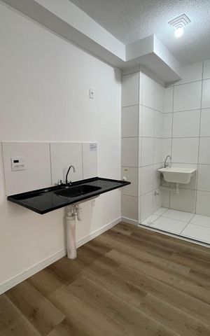 Apartamento à venda com 37m², 2 quartos e sem vaga Apartamento à venda com 37m², 2 quartos e sem vagaCozinha e Área de Serviço