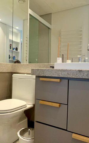 Studio à venda com 42m², 1 quarto e 1 vaga Studio à venda com 42m², 1 quarto e 1 vagaBanheiro da Suíte