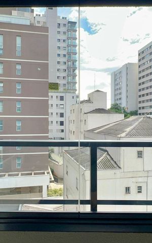 Studio à venda com 24m², 1 quarto e sem vaga Studio à venda com 24m², 1 quarto e sem vagaVaranda
