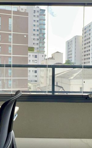 Studio à venda com 24m², 1 quarto e sem vaga Studio à venda com 24m², 1 quarto e sem vagaVaranda
