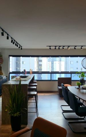 Apartamento à venda com 89m², 2 quartos e 2 vagasSala e Cozinha integrada 