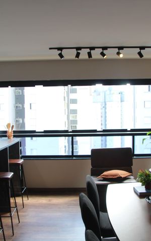 Apartamento à venda com 89m², 2 quartos e 2 vagasSala e Cozinha integrada 