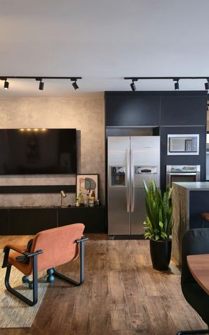 Apartamento à venda com 89m², 2 quartos e 2 vagasSala e Cozinha integrada 