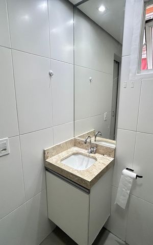 Apartamento à venda com 80m², 3 quartos e 1 vaga Apartamento à venda com 80m², 3 quartos e 1 vagaBanheiro da Suíte