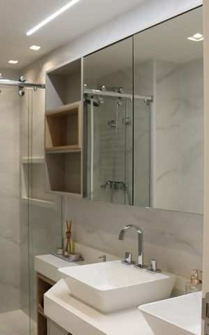 Apartamento à venda com 155m², 3 quartos e 2 vagas Apartamento à venda com 155m², 3 quartos e 2 vagasBanheiro