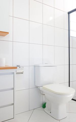 Casa à venda com 140m², 4 quartos e 2 vagasBanheiro da varanda