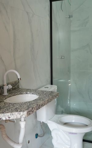 Casa à venda com 105m², 3 quartos e 2 vagasBanheiro da Suíte 3