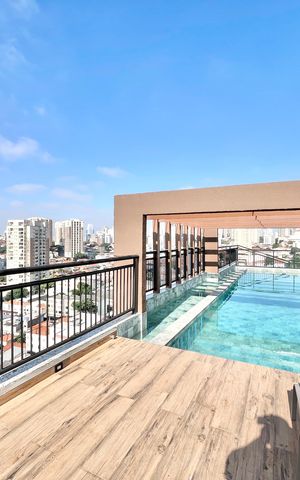 Studio à venda com 24m², 1 quarto e sem vaga Studio à venda com 24m², 1 quarto e sem vagaÁrea comum - Piscina