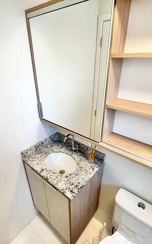 Studio à venda com 24m², 1 quarto e sem vaga Studio à venda com 24m², 1 quarto e sem vagaBanheiro