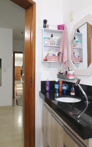 Apartamento à venda com 122m², 3 quartos e 2 vagasBanheiro Quarto 1 suíte