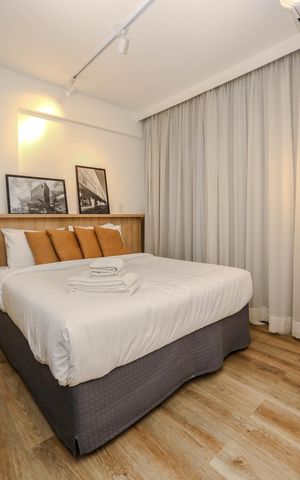 Apartamento à venda com 22m², 1 quarto e sem vaga Apartamento à venda com 22m², 1 quarto e sem vagaSala / Quarto