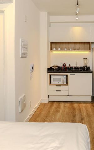 Apartamento à venda com 22m², 1 quarto e sem vaga Apartamento à venda com 22m², 1 quarto e sem vagaSala / Quarto