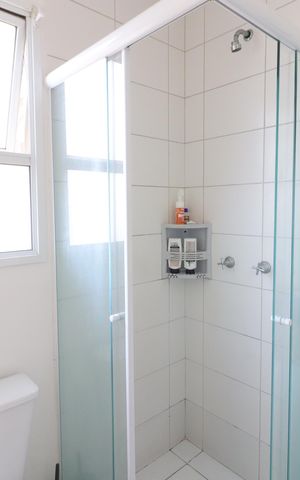 Apartamento à venda com 65m², 3 quartos e 1 vagaBanheiro da Suíte 1