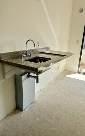 Studio à venda com 26m², 1 quarto e sem vaga