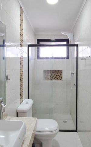 Apartamento à venda com 87m², 3 quartos e 2 vagas Apartamento à venda com 87m², 3 quartos e 2 vagasBanheiro da Suíte