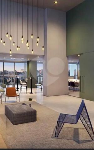 Studio à venda com 27m², 1 quarto e sem vaga