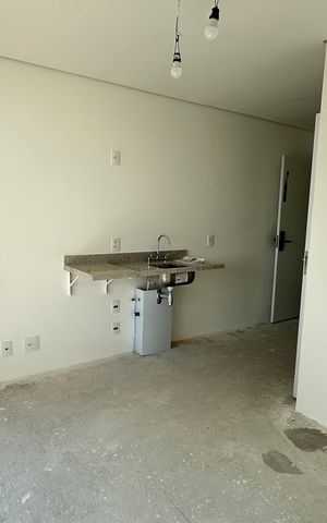 Studio à venda com 27m², 1 quarto e sem vaga