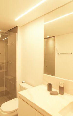 Apartamento à venda com 150m², 1 quarto e 1 vaga Apartamento à venda com 150m², 1 quarto e 1 vagaBanheiro da Suíte