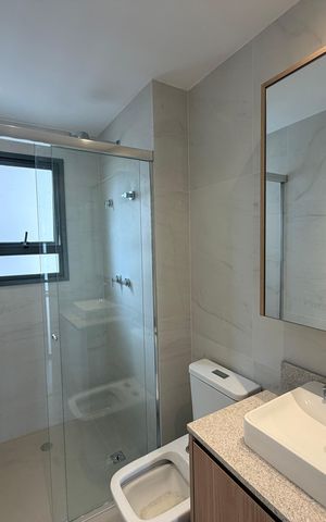 Apartamento para alugar com 81m², 2 quartos e 1 vaga Apartamento para alugar com 81m², 2 quartos e 1 vagaBanheiro 1