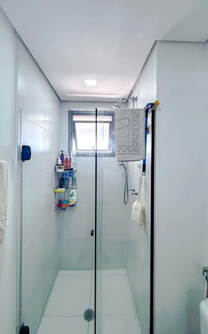 Apartamento à venda com 106m², 3 quartos e 2 vagasBanheiro da Suíte 1