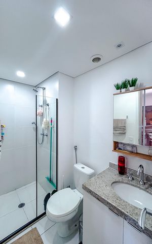 Apartamento à venda com 106m², 3 quartos e 2 vagasBanheiro da Suíte 2