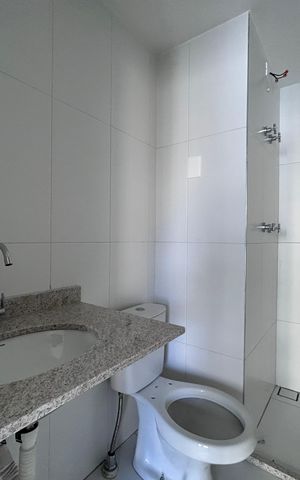 Studio para alugar com 27m², 1 quarto e sem vaga Studio para alugar com 27m², 1 quarto e sem vagaBanheiro