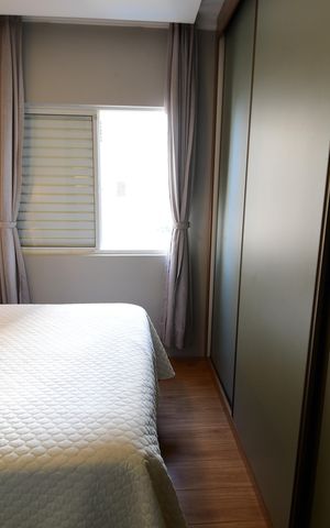 Apartamento à venda com 75m², 3 quartos e 2 vagasQuarto 3 - Suíte