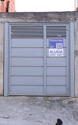Casa para alugar com 20m², 1 quarto e sem vagaFachada do imóvel - Placa instalada no portão do imóvel - Código da placa: YIXW-1734